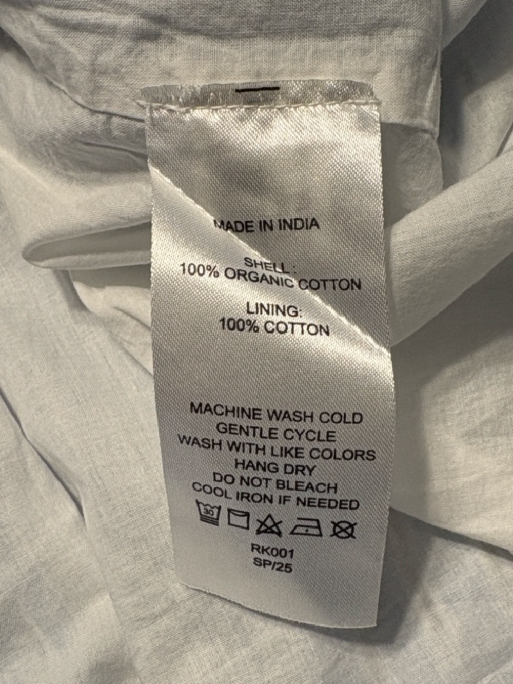 Quince 100% Organic Cotton Smocked Midi Dress L Azure Stripe Summer Vacation NWT - Picture 8 of 8